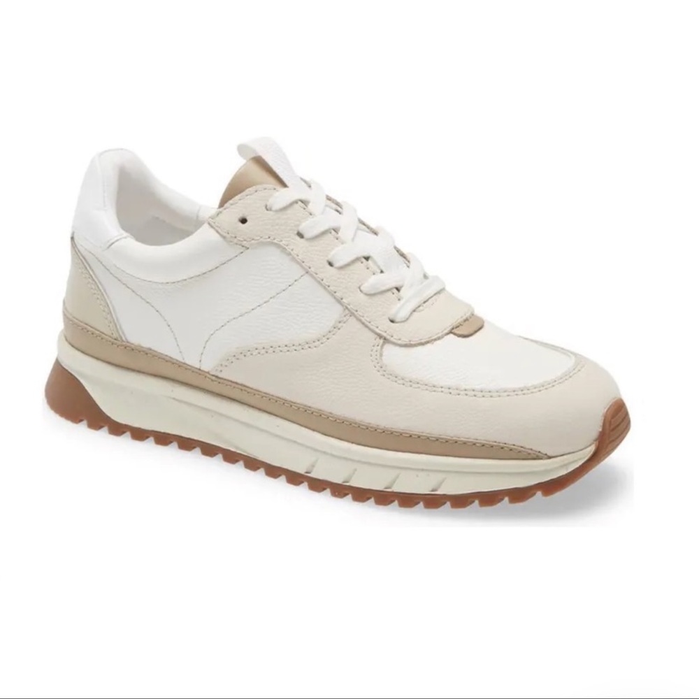 Madewell Kickoff Trainer Sneaker size 7 women’s white tan